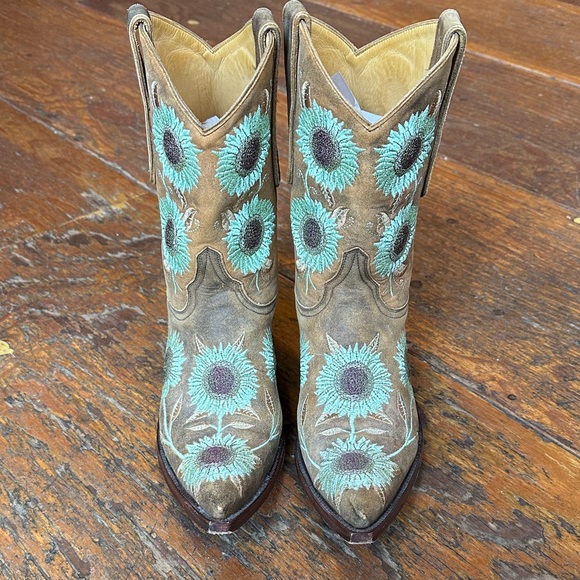Old Gringo Sunflower Cowgirl Boots 7.5 - Picture 2 of 4
